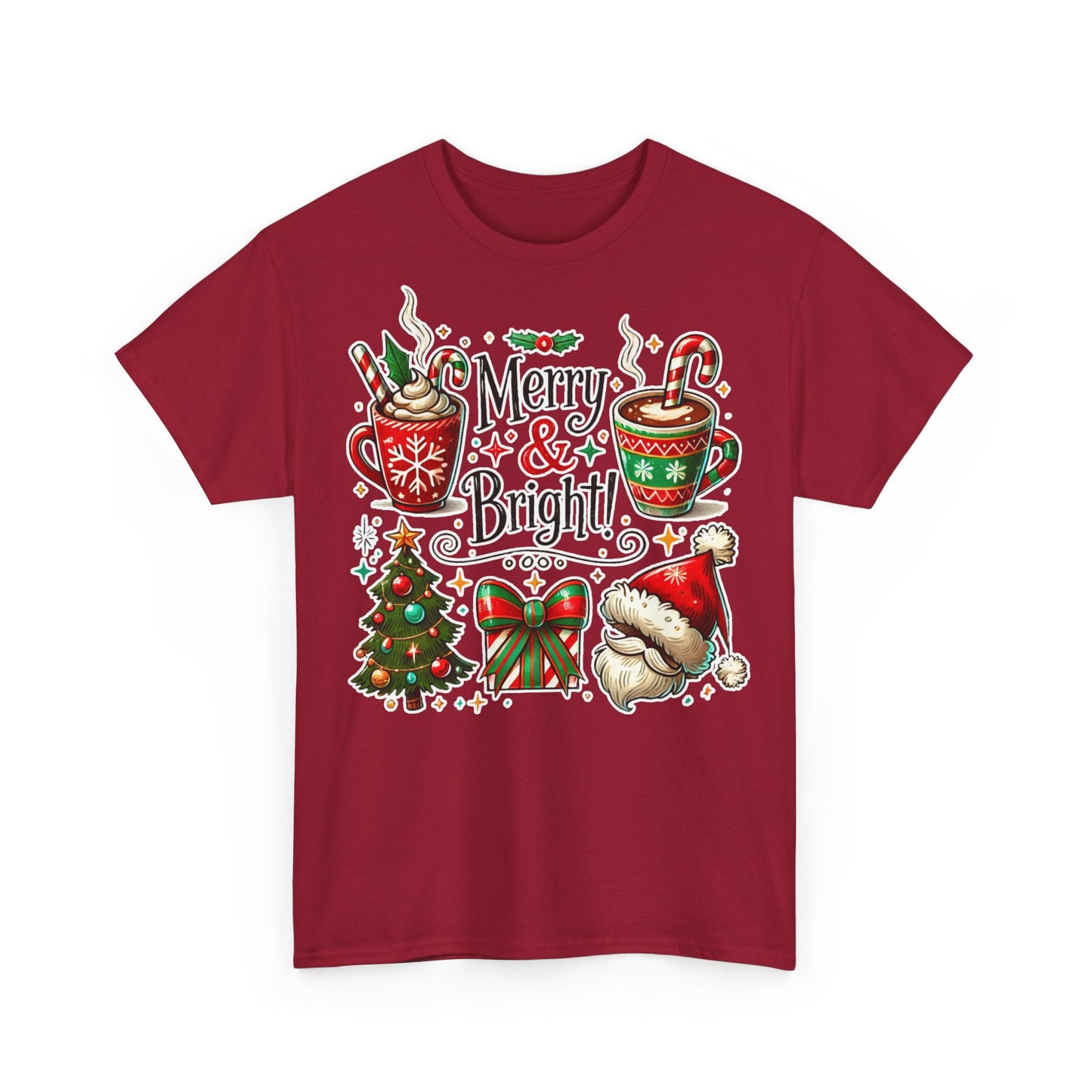 Merry & Bright! Cute Merry and Bright Unisex Christmas T-shirt