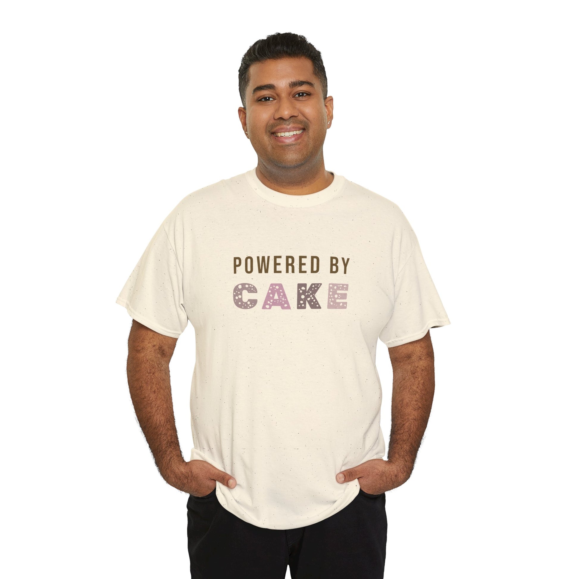 Powered by Cake t-shirt - Cute Cake T-shirt for baking legends - unisex - baker tee - bake off t-shirt