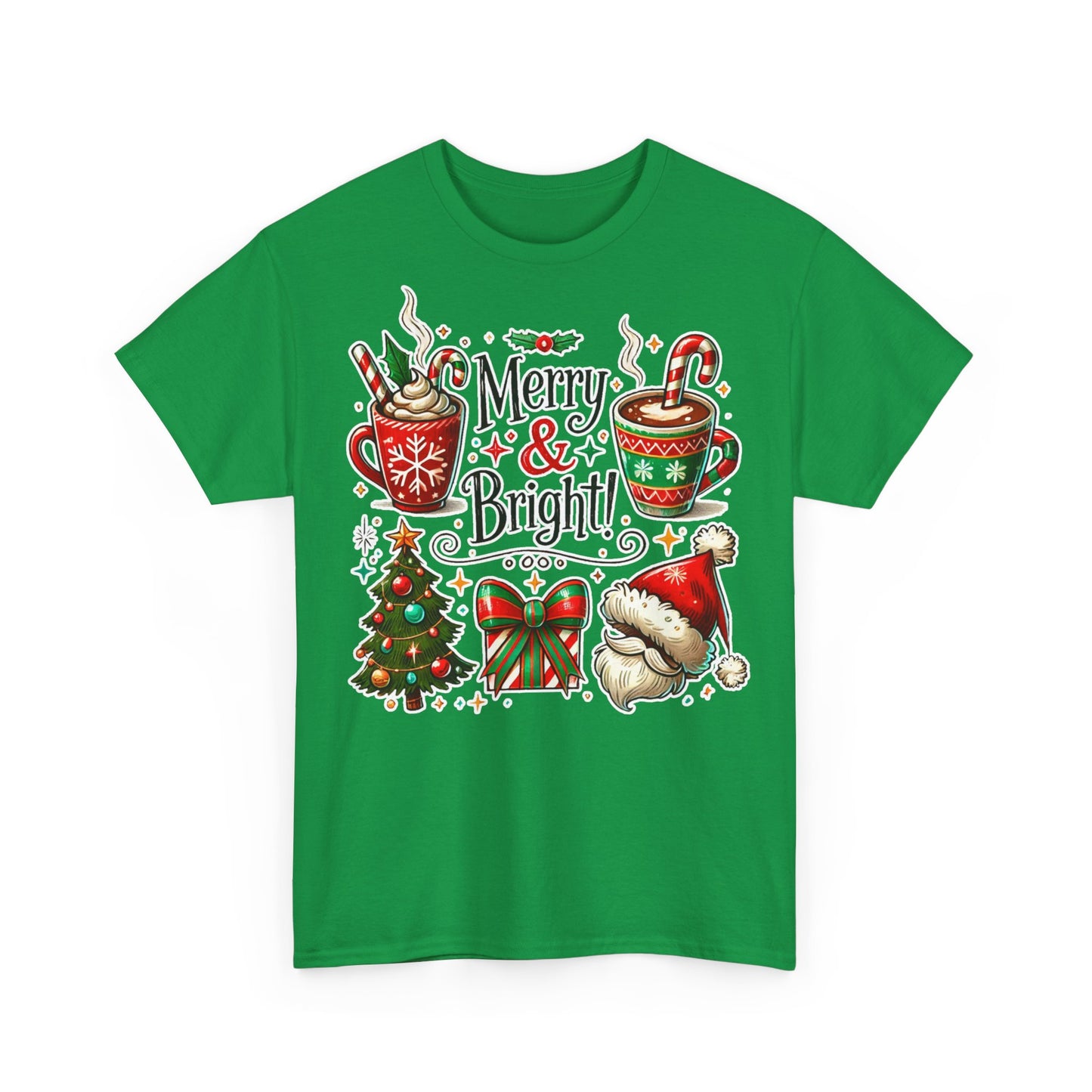 Merry & Bright! Cute Merry and Bright Unisex Christmas T-shirt