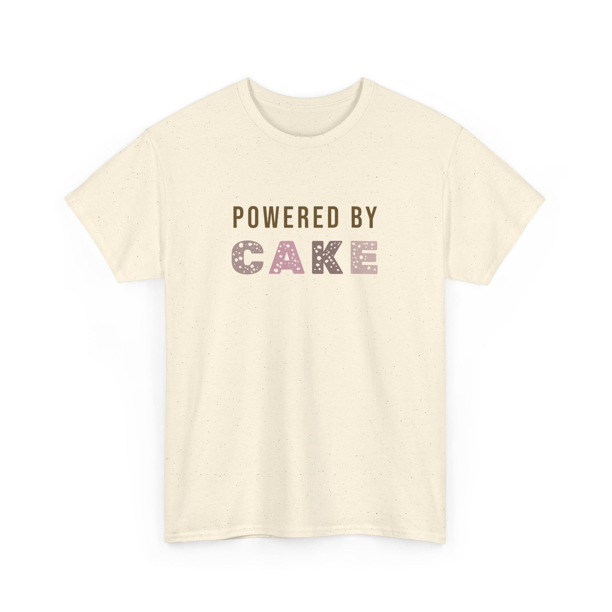 Powered by Cake t-shirt - Cute Cake T-shirt for baking legends - unisex - baker tee - bake off t-shirt