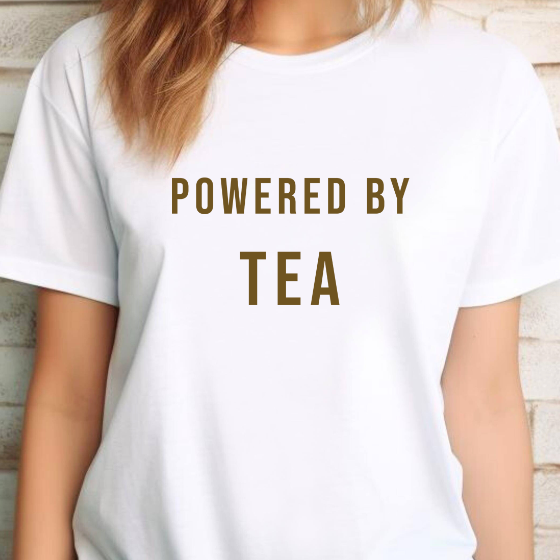 Powered by Tea - Definitive Tea lover T-shirt for caffeine addicts - unisex fit - nice cuppa tea