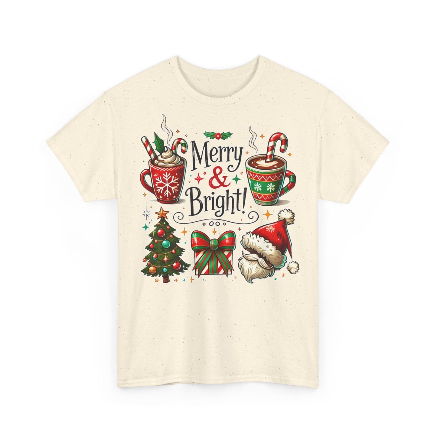 Merry & Bright! Cute Merry and Bright Unisex Christmas T-shirt