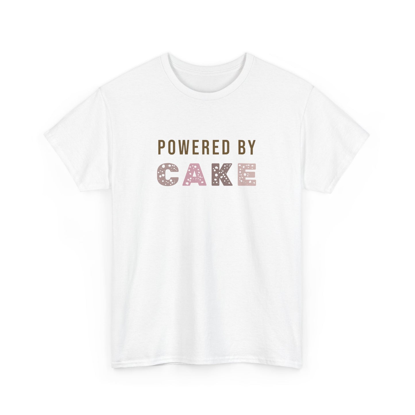 Powered by Cake t-shirt - Cute Cake T-shirt for baking legends - unisex - baker tee - bake off t-shirt