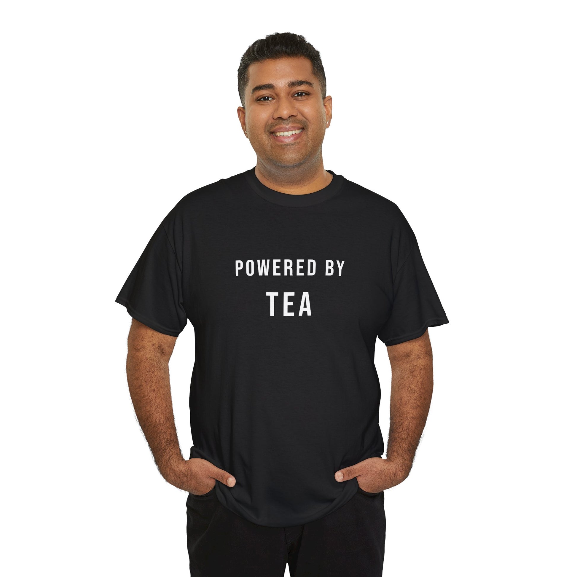 Powered by Tea - Definitive Tea lover T-shirt for caffeine addicts - unisex fit - nice cuppa tea