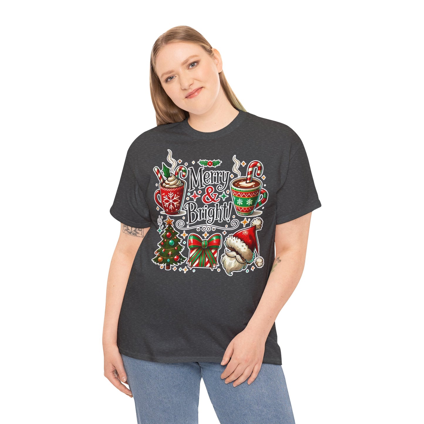 Merry & Bright! Cute Merry and Bright Unisex Christmas T-shirt