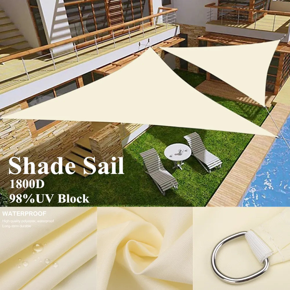 Waterproof Sun Shelter - Sail Awning for Camping Shade  - Garden Canopy for Patio