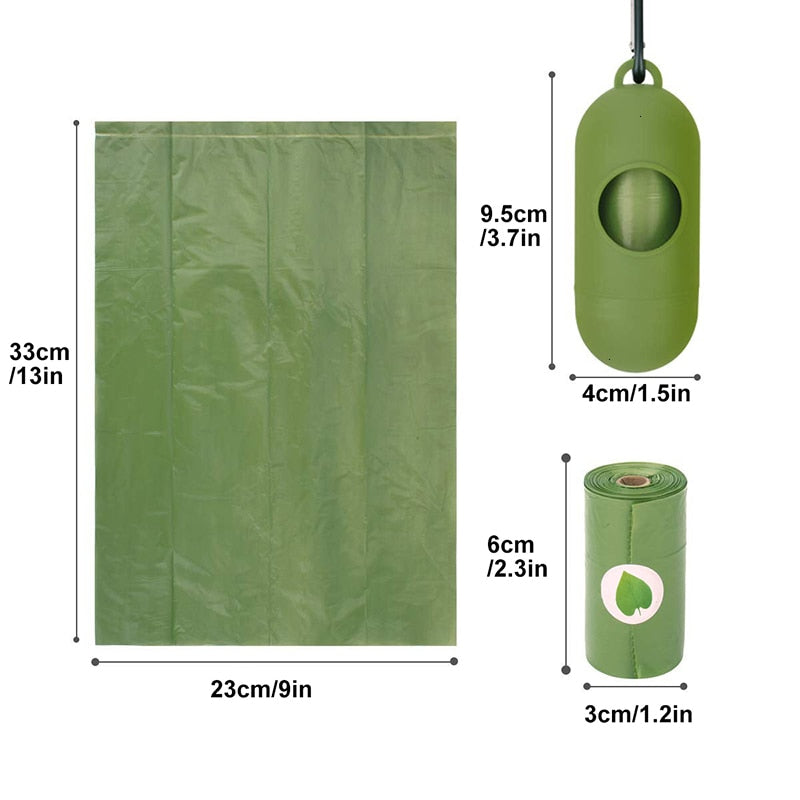 Biodegradable Poop Bags - Eco-Friendly Dog Waste Bags with handy dispenser. Eco-Friendly dog poo bags.