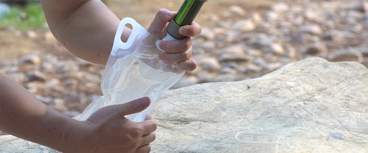 Complete Gravity Water Filter System for Hiking, Camping, Survival and Travel