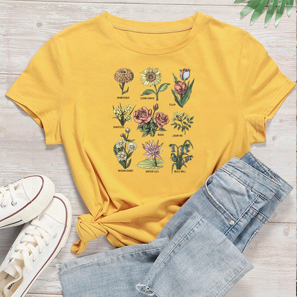 Beautiful Wildflower T-Shirt in Sizes S-XXXL