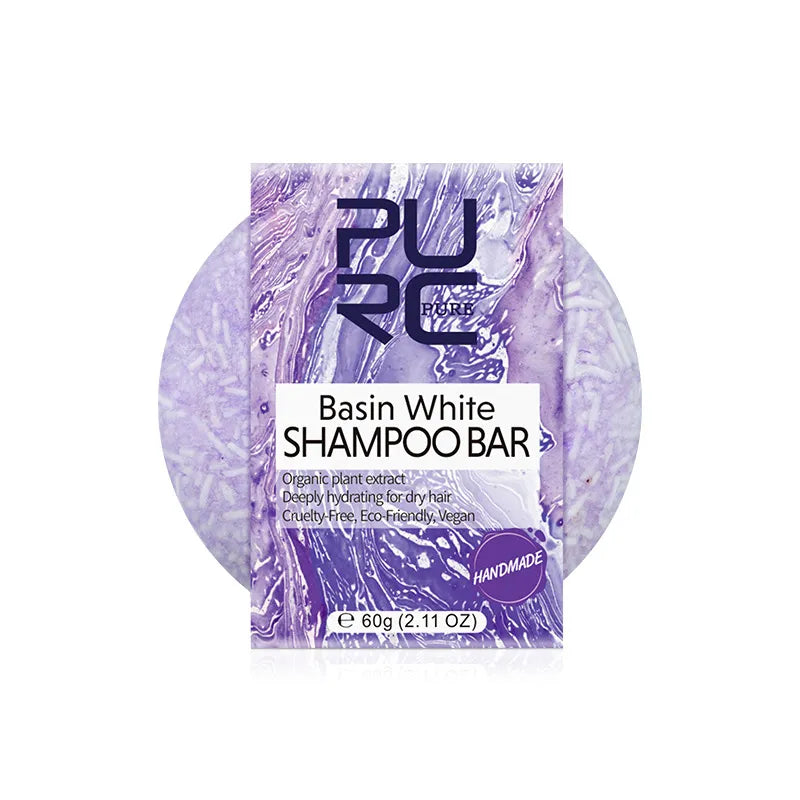 Natural Organic Vegan Hair Shampoo Bar  - Cold Pressed Moisturising Solid Shampoo