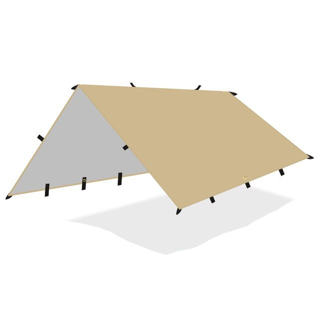 19 Hang Points Tent Tarp - Survival waterproof shelter, shade from the sun