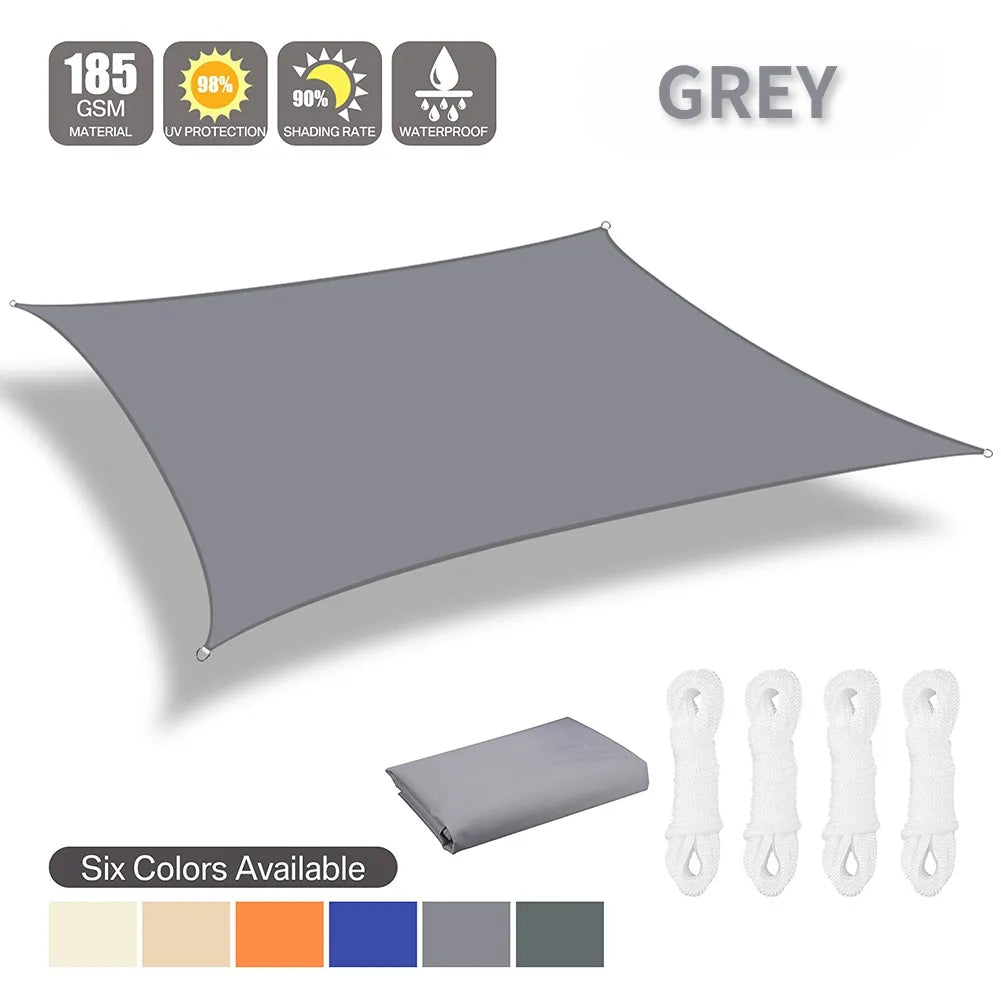 Waterproof Sun Shelter - Sail Awning for Camping Shade  - Garden Canopy for Patio