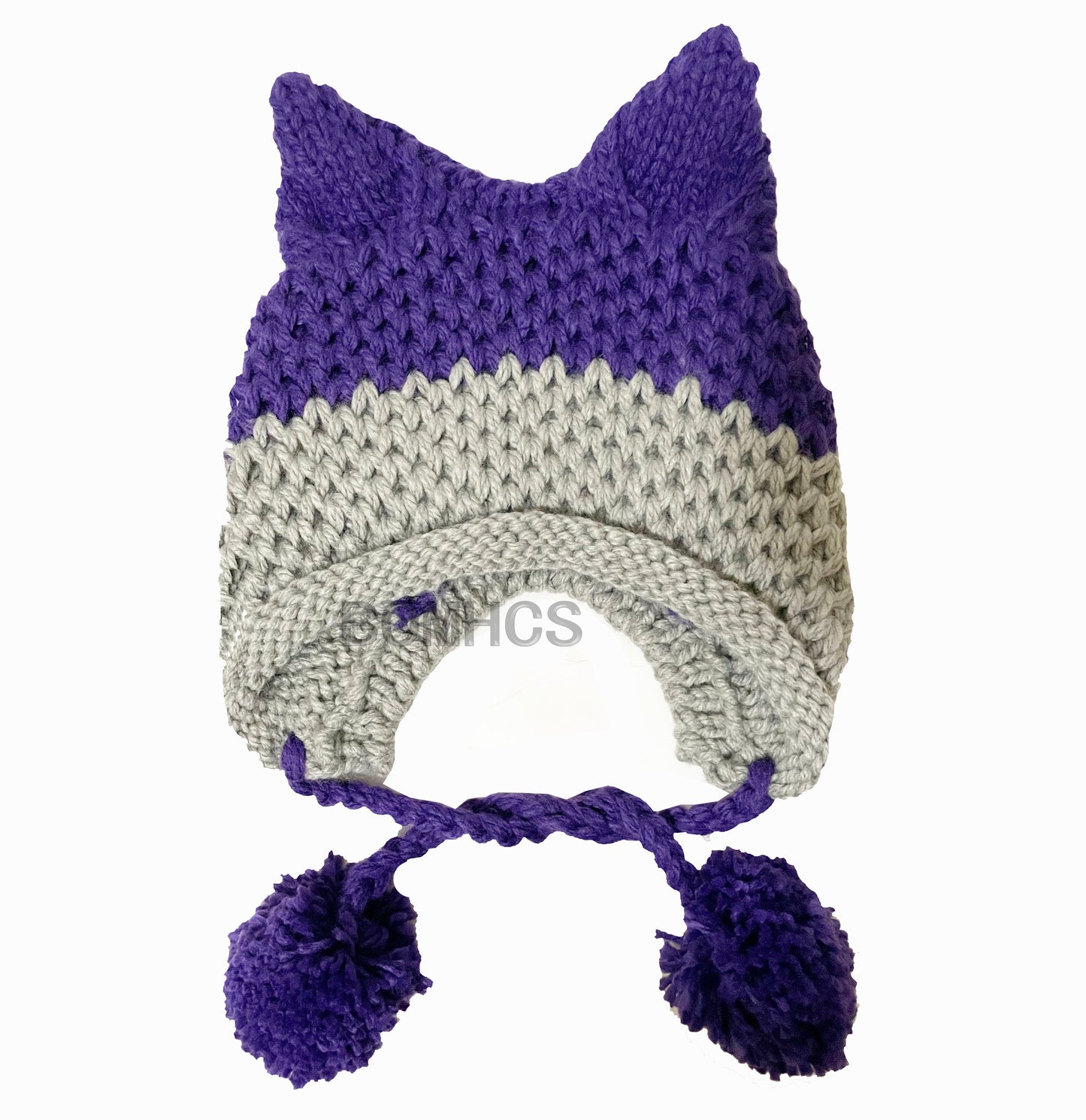 BomHCS So Cute Fox Ears Beanie - 100% Handmade Knit Hat.