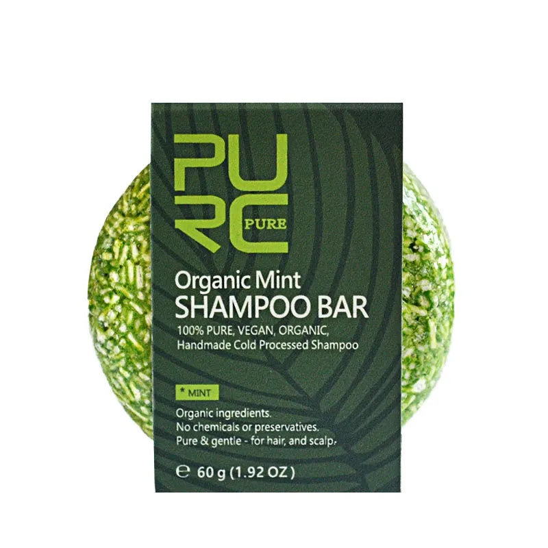 Natural Organic Vegan Hair Shampoo Bar  - Cold Pressed Moisturising Solid Shampoo