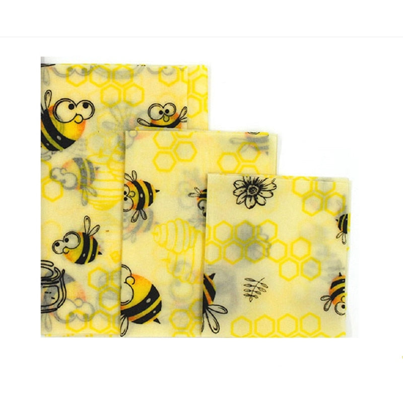 Reusable Beeswax food wrap - Bees Wax Paper Wrap Zero Waste Sandwich Bags
