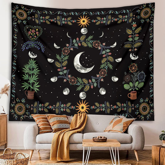 Moon Phase Tapestry Wall Hanging - Lots of Choices.